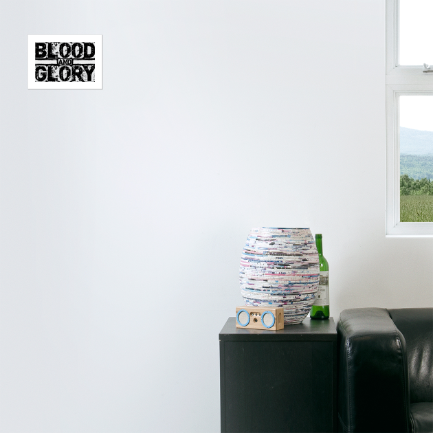 Blood and Glory TShirt Design by SheepDog